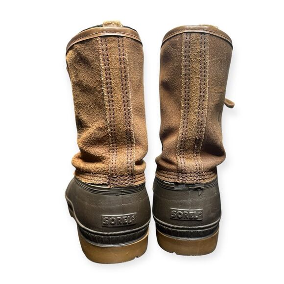 VINTAGE SOREL Men’s Brown Kaufman Ice Pac Winter Snow Boots Size 10 - Picture 3 of 7